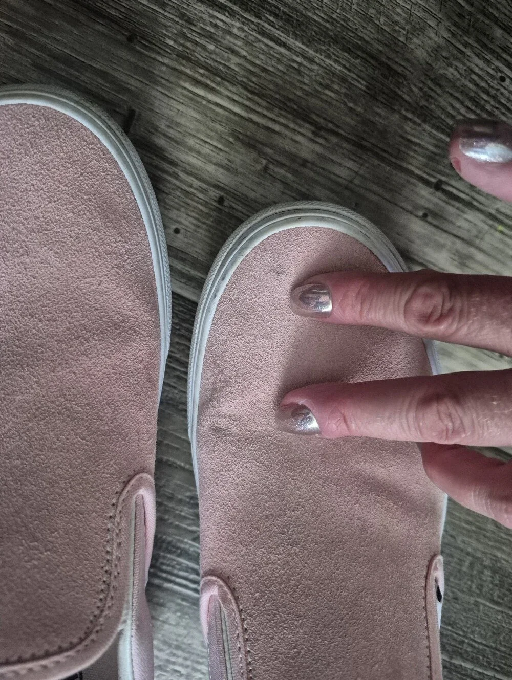 Vans Slip On Stackfrom Suede Sneakers Platform Rose Pink Size 9.5